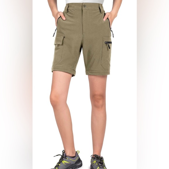 Women’s Zip Off Pants - Tan Hiking Pants - Picture 3 of 8